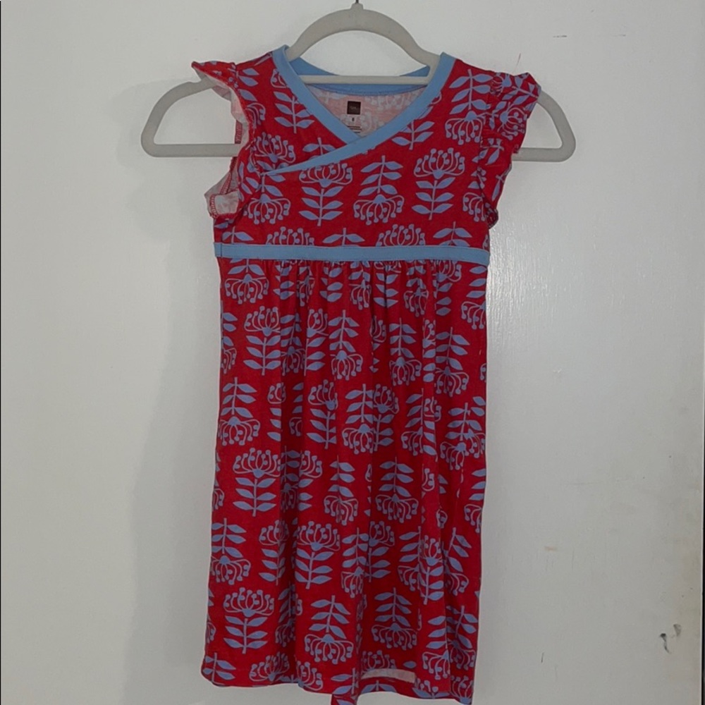 Tea collection red and blue dress